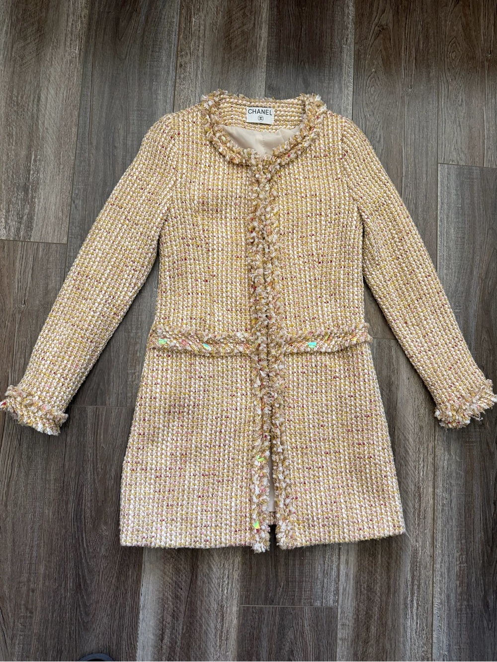 CHANEL Tweed Coat Jacket